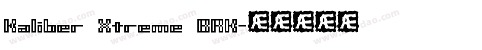 Kaliber Xtreme BRK字体转换